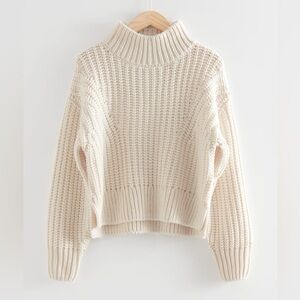 & Other Stories Heavy Knit Turtleneck Sweater